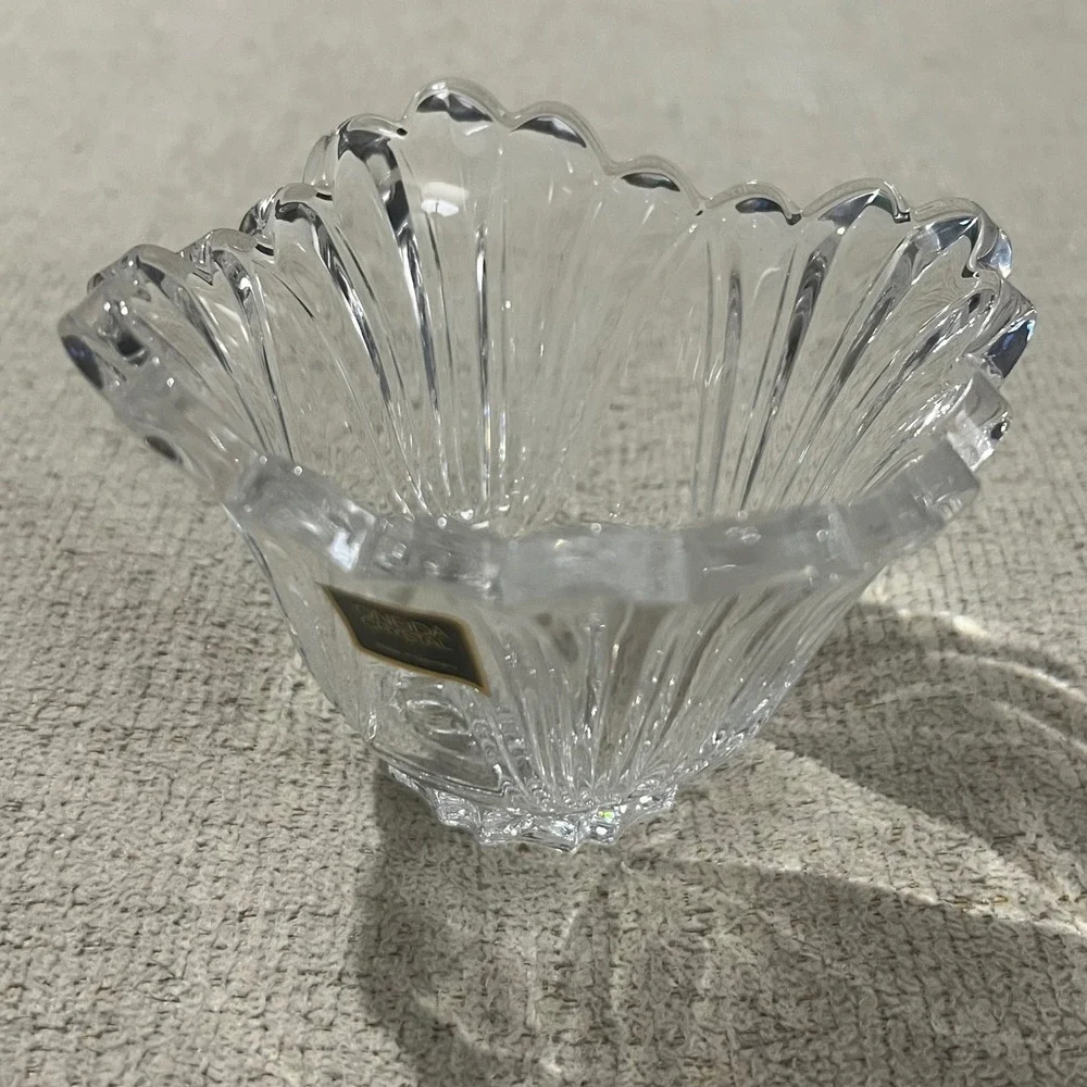 Oneida Crystal‎ Vintage Juilliard Demi Bowl and Bath Beads Gift Set New in Box